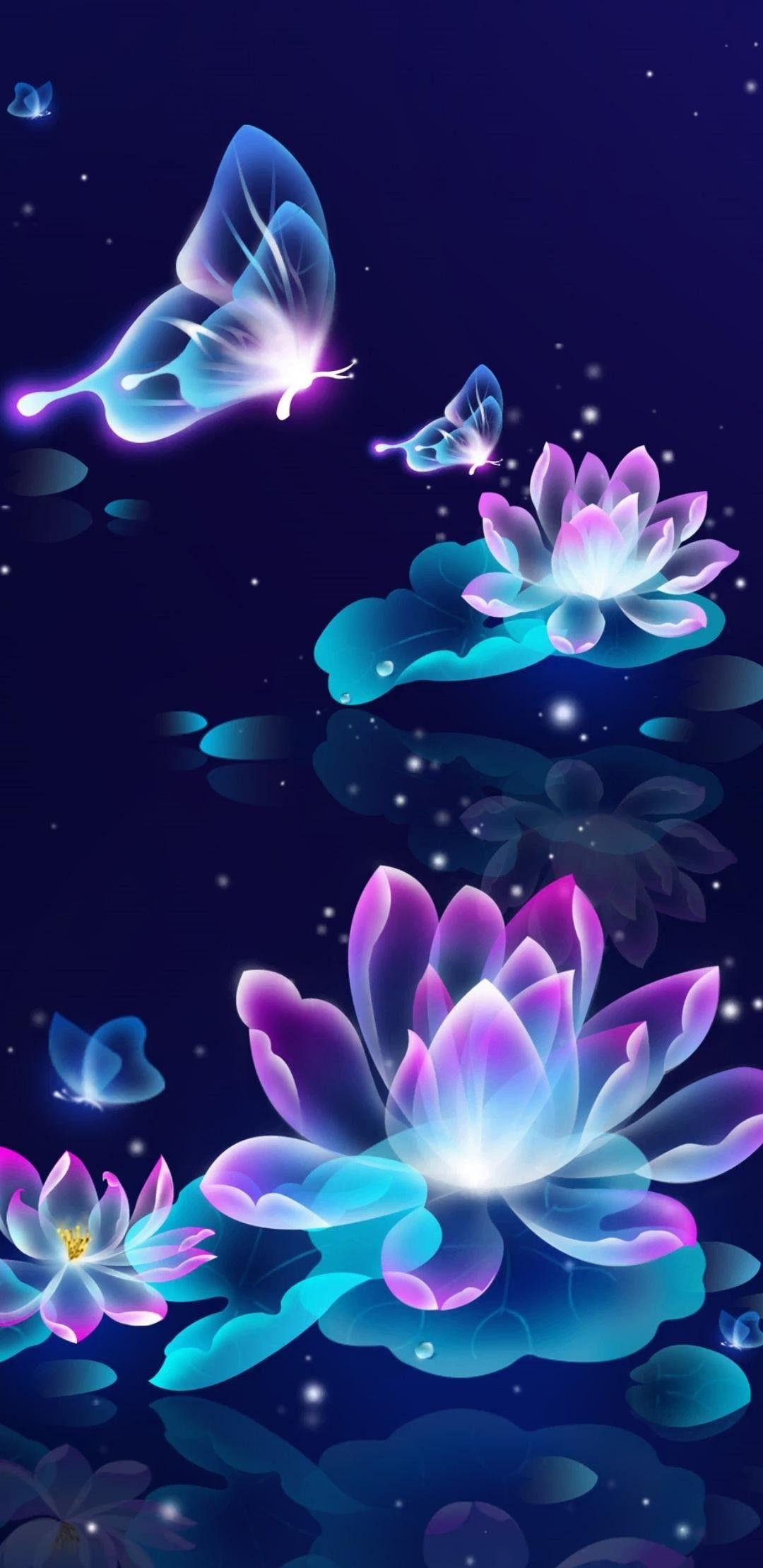 Butterfly Mobile Background 1080x2220