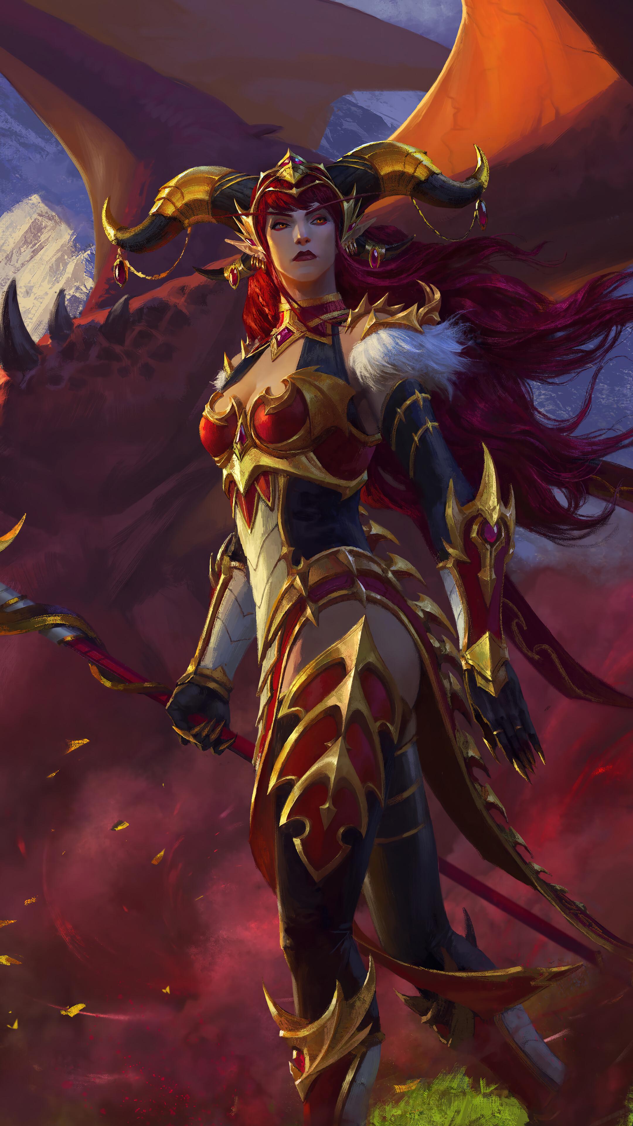 Alexstrasza 4k Phone Wallpaper 2160x3840