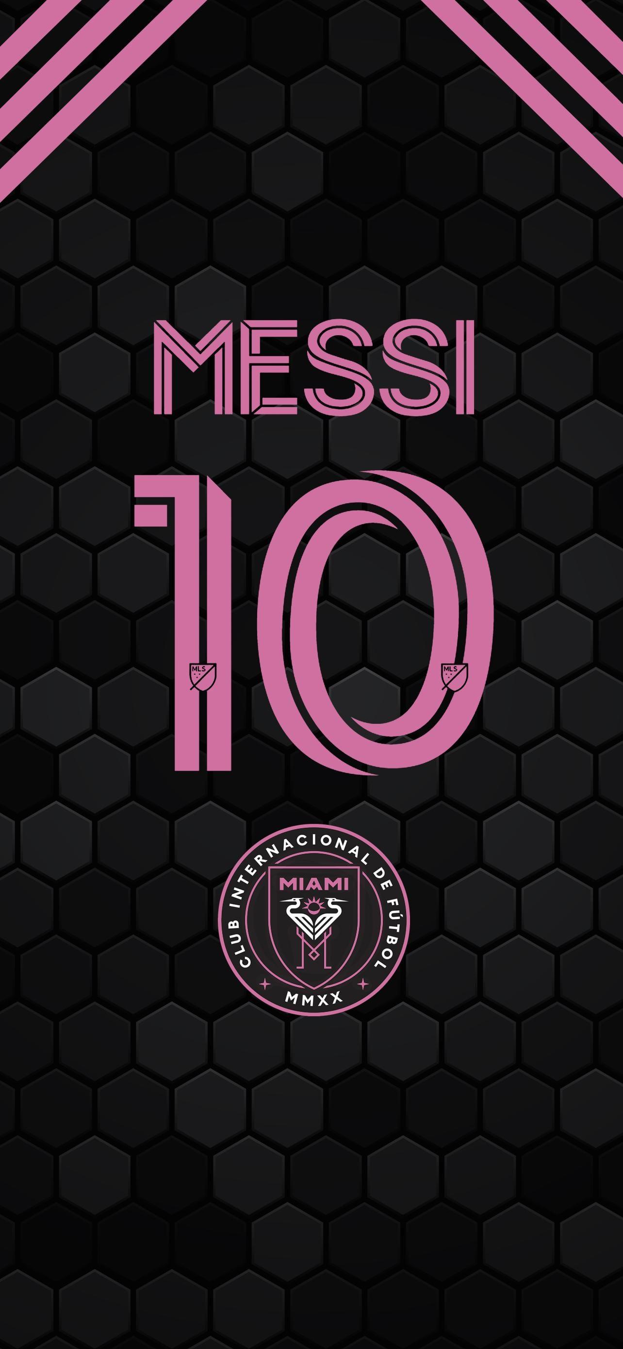 Lionel Messi Inter Miami iPhone 14 Plus Wallpaper 1284x2778