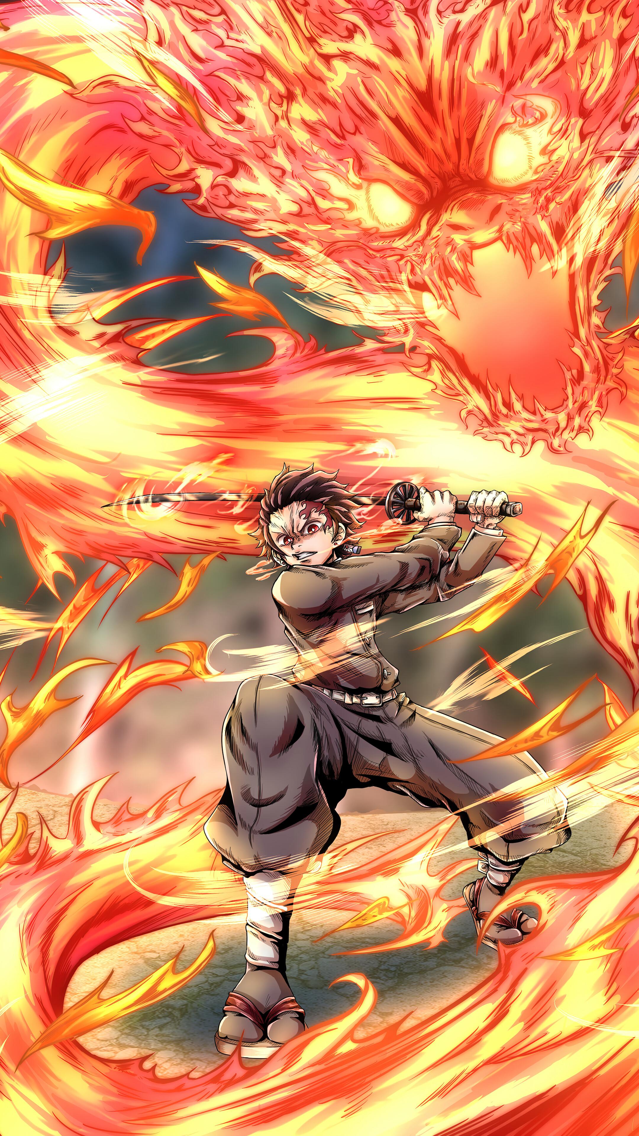 Tanjiro Kamado 4k Phone Wallpaper 2160x3840