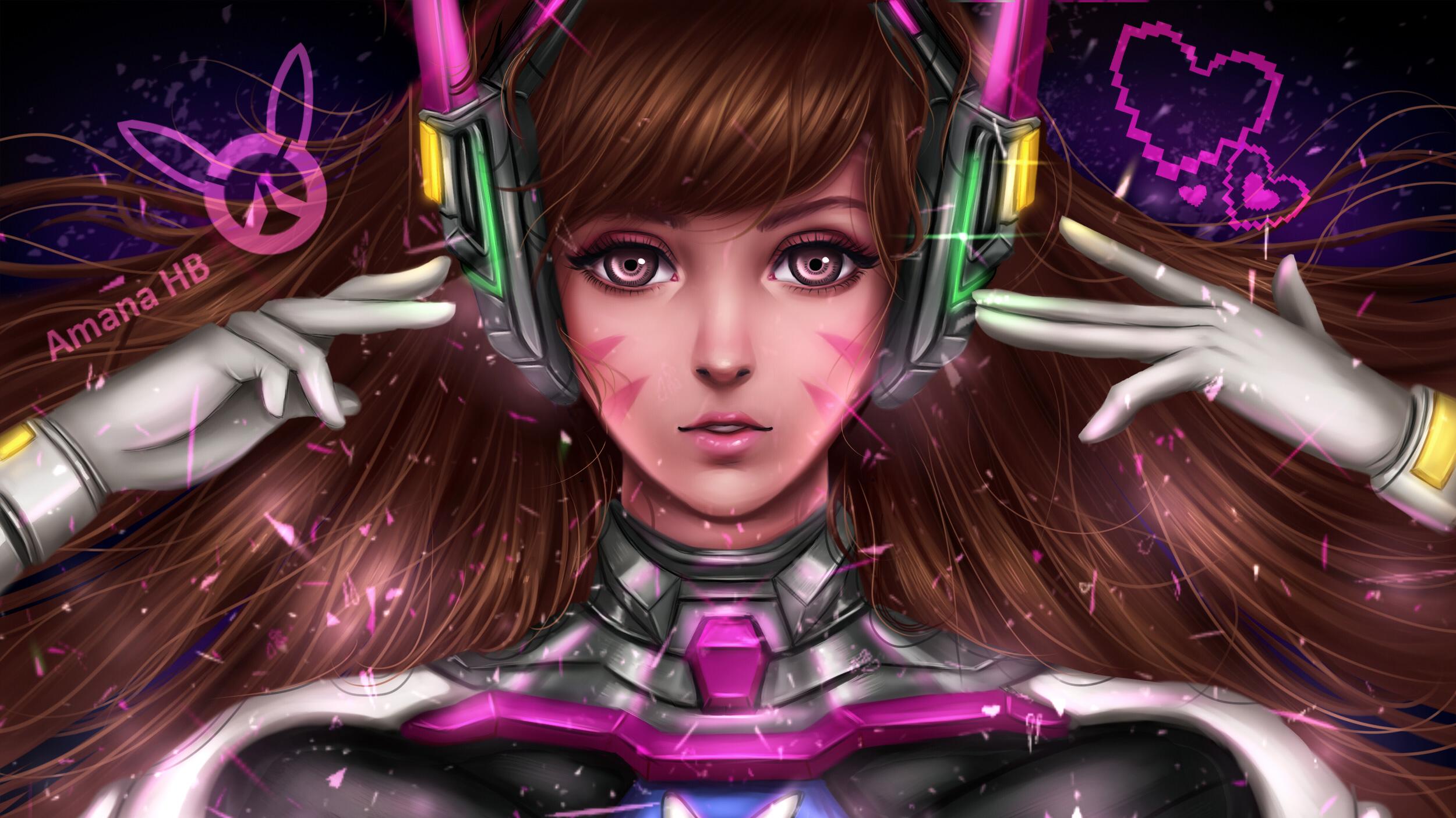 Dva Overwatch Laptop Wallpaper 2500x1406