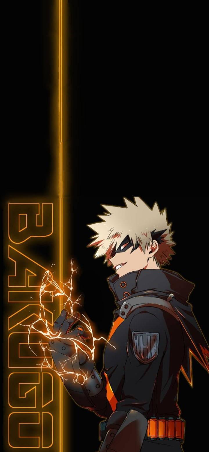 Katsuki Bakugo iPhone Background 720x1560