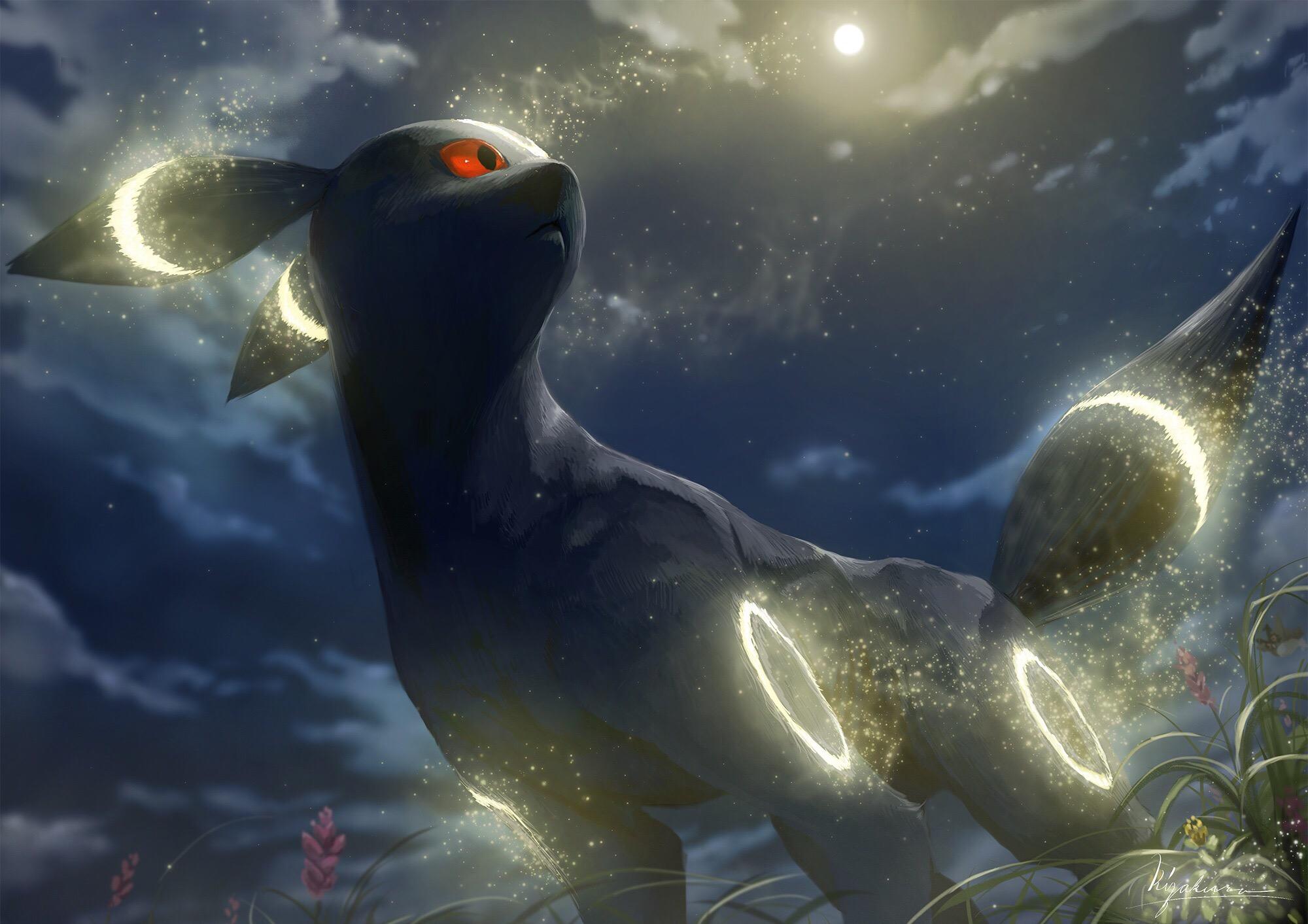 Umbreon Desktop HD Wallpaper 2000x1414