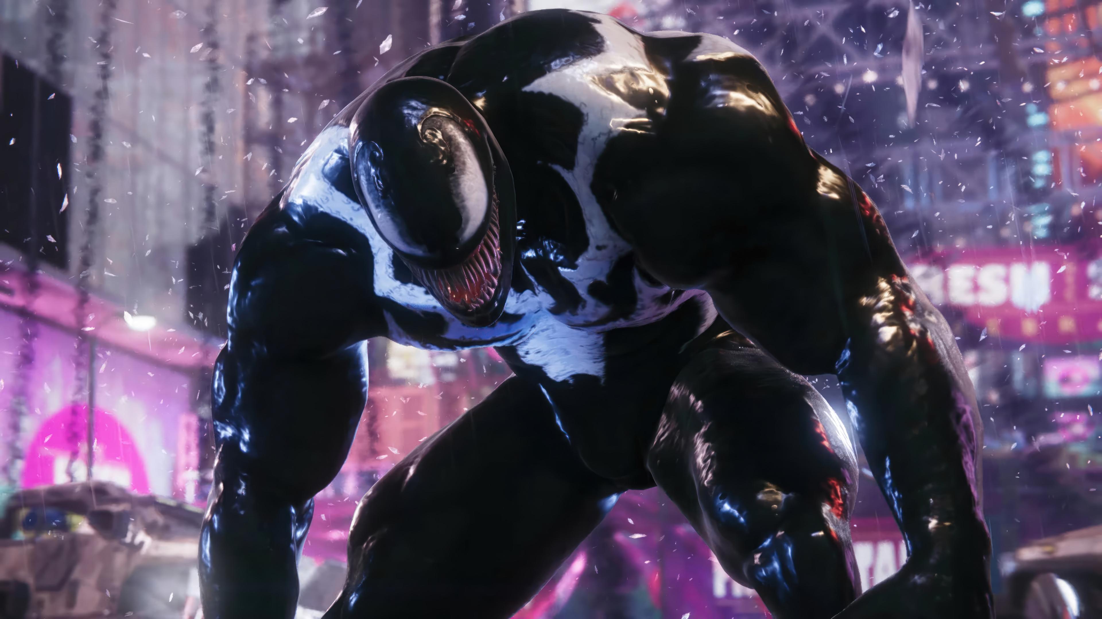 Marvels Spider Man 2 Venom 4k UHD Wallpaper 3840x2160