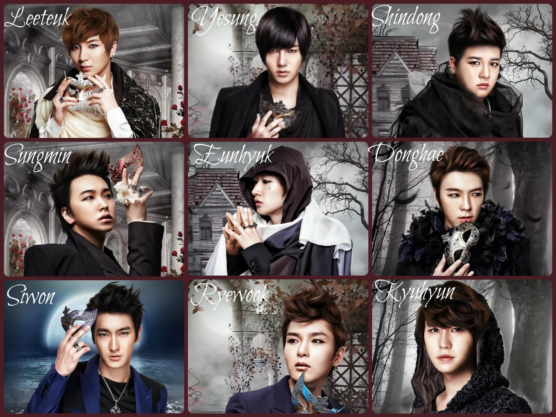 Super Junior Members Desktop HD Background 1920x1440