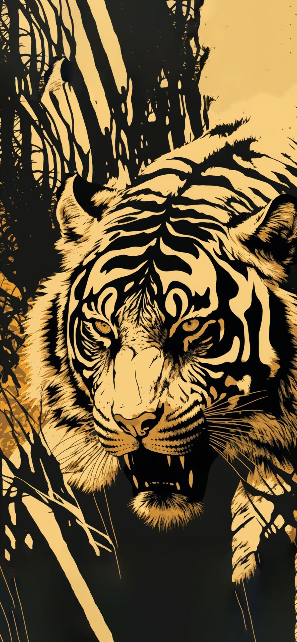 Tiger Android Wallpaper 1183x2560