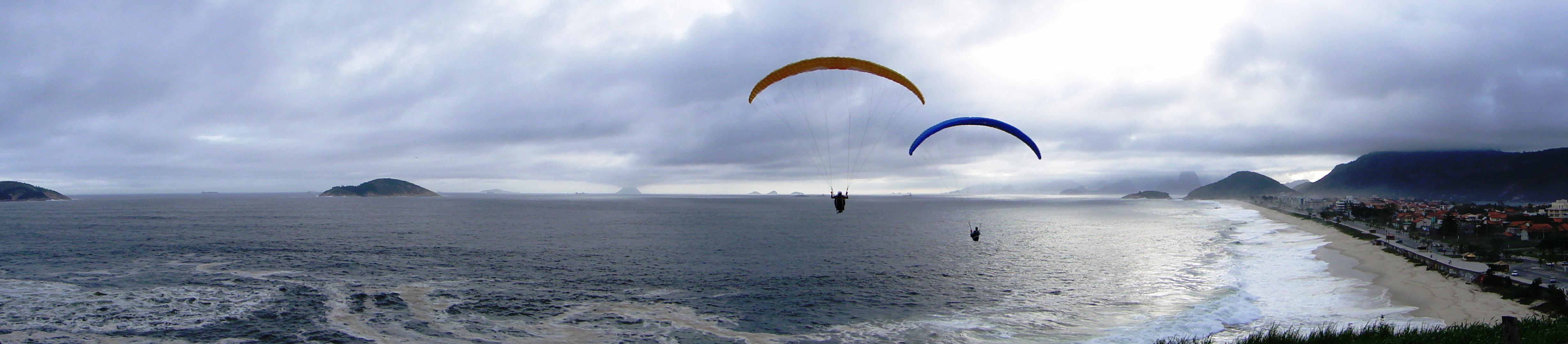 Paragliding HD Background 4912x1080