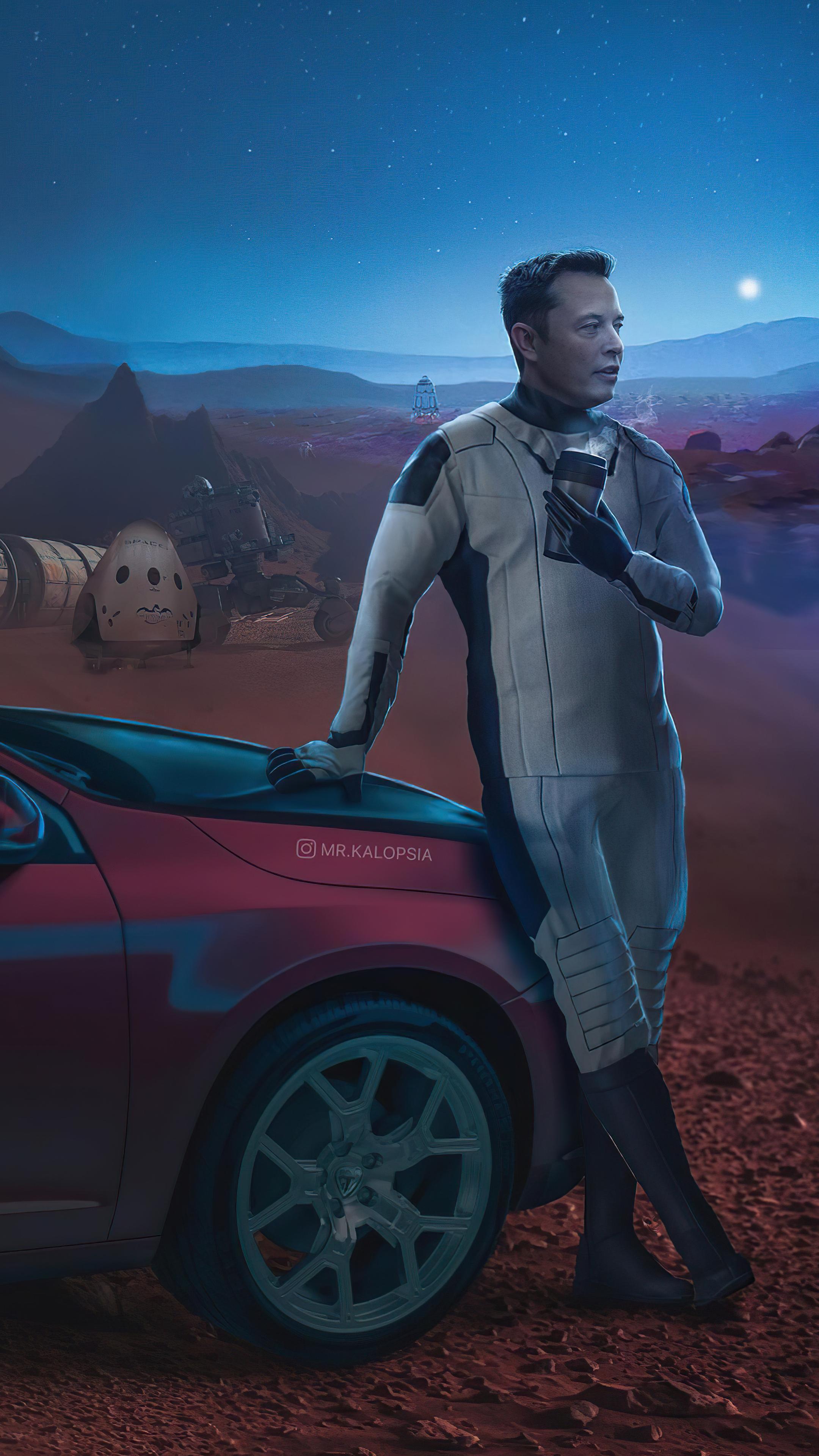 Elon Musk 4k Phone Wallpaper 2160x3840