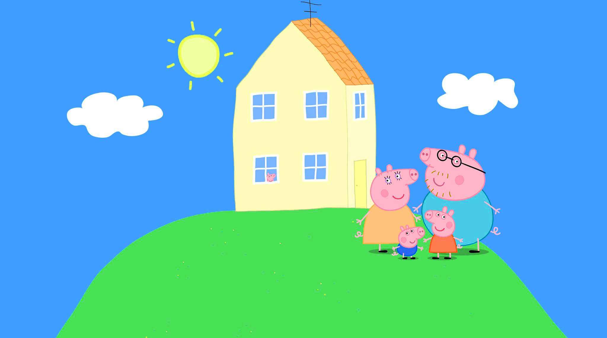 Peppa Pig Laptop Background 2048x1142