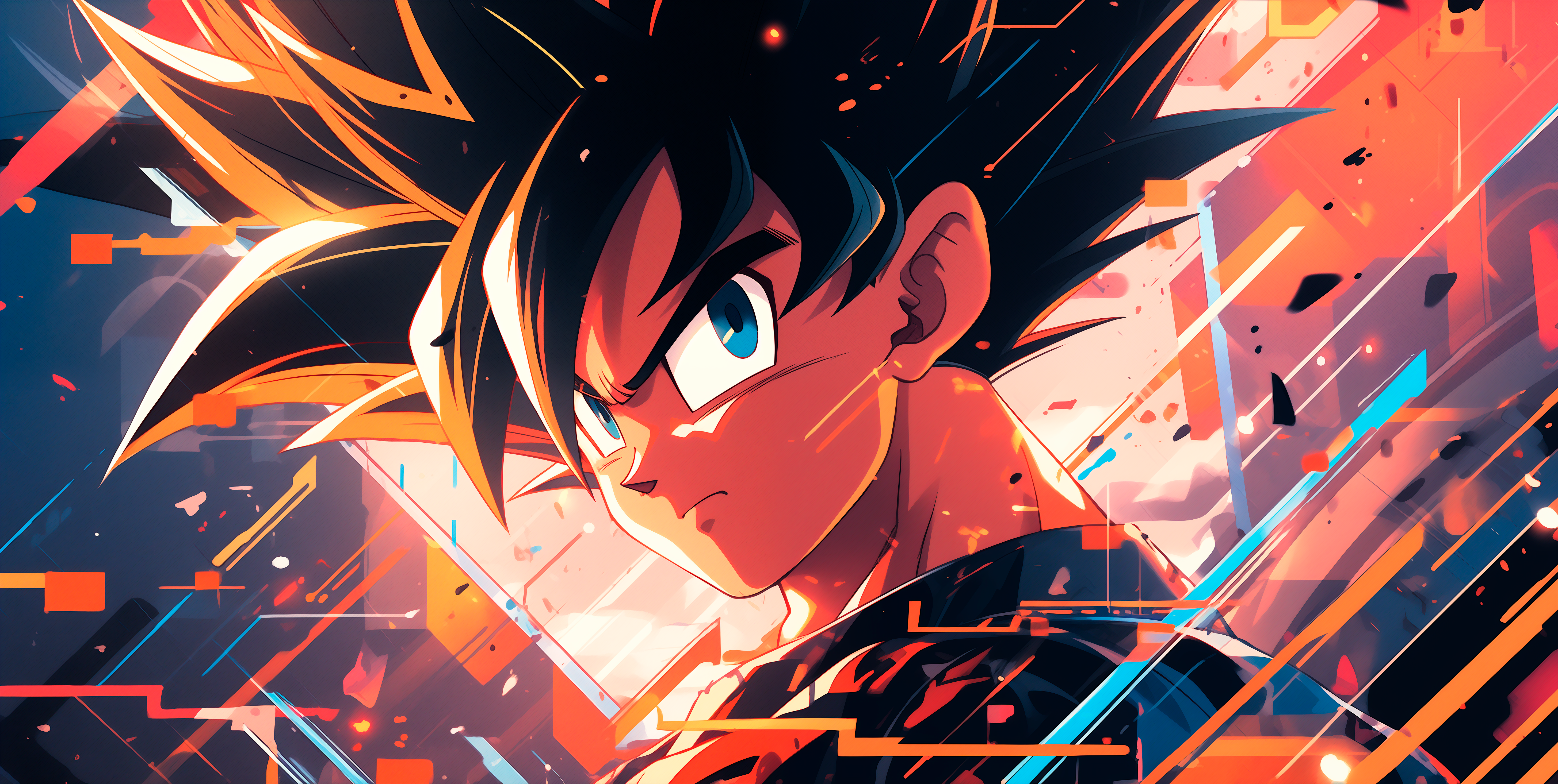 Goku Desktop Wallpaper 5824x2934