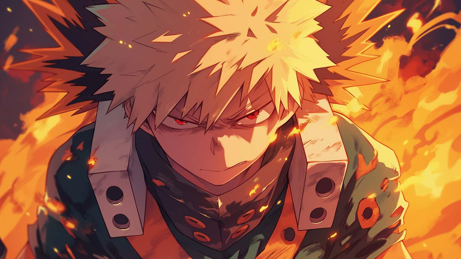 Katsuki Bakugo Desktop HD Background 1536x864