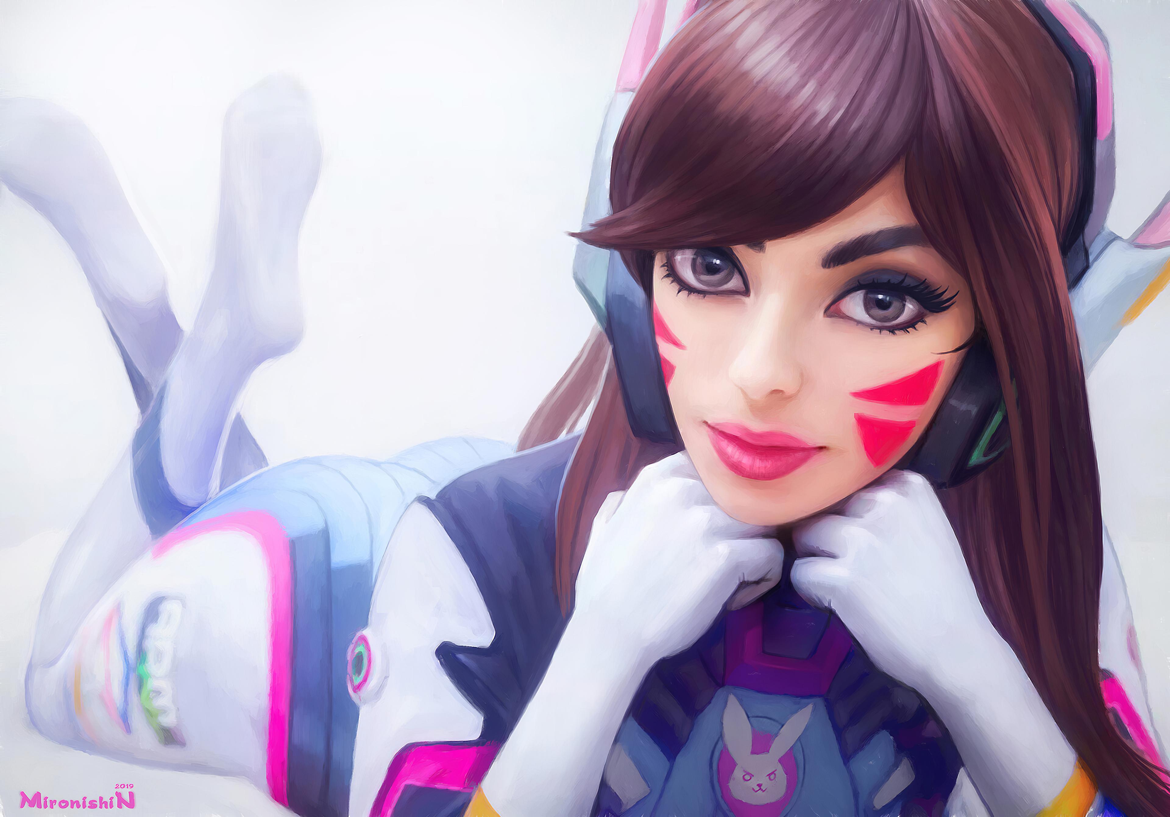 Dva Overwatch MacBook Wallpaper 3840x2682