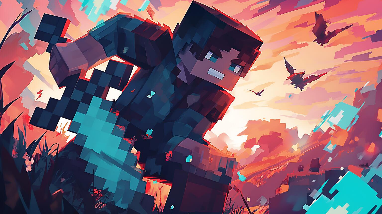 Minecraft Wallpaper Image 1536x864