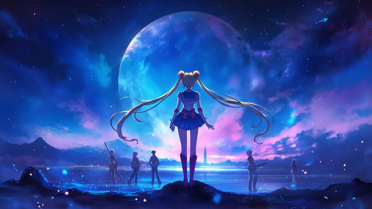 Sailor Moon Laptop Wallpaper 1536x864