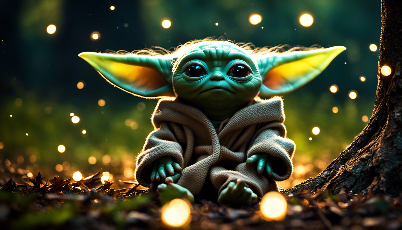 Baby Yoda Desktop Wallpaper 1344x768