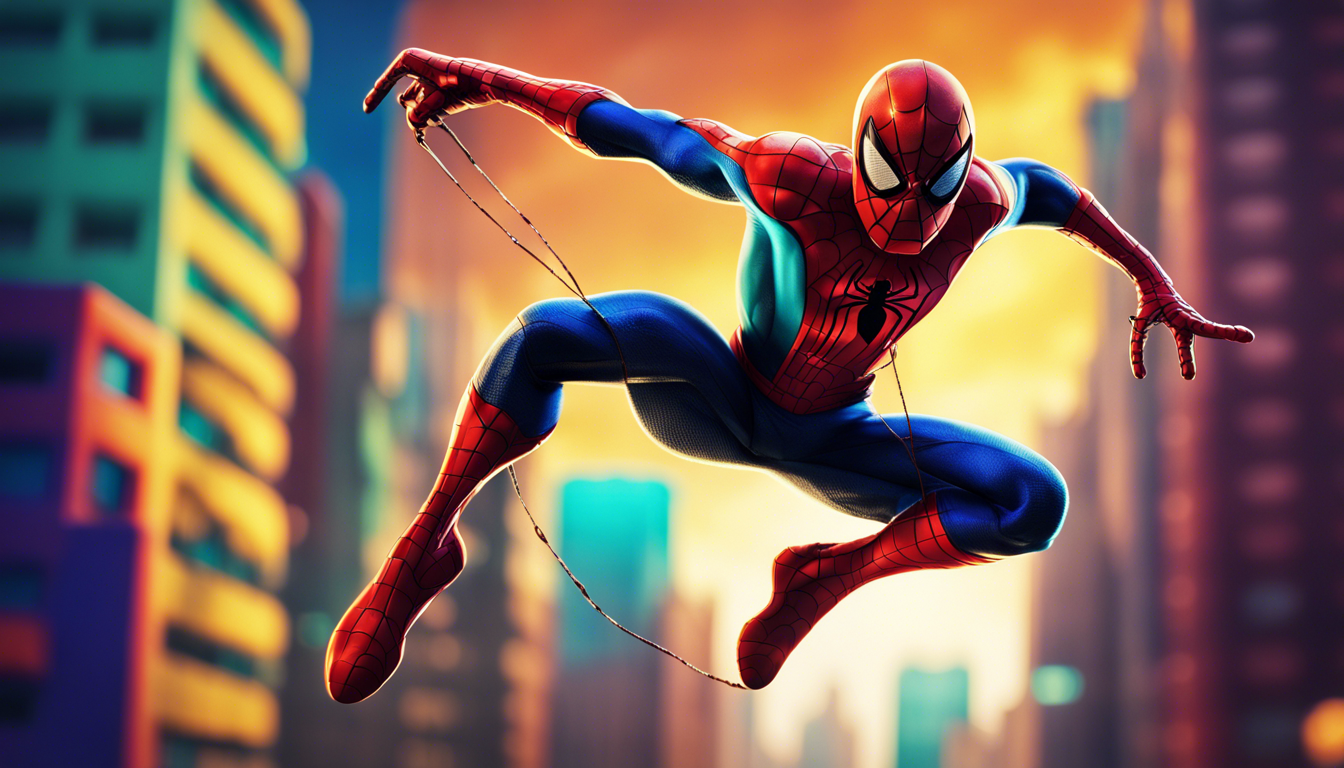 Cartoon Spider Man Wallpaper 1344x768