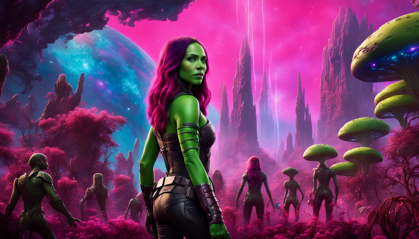 Gamora Wallpaper 1344x768