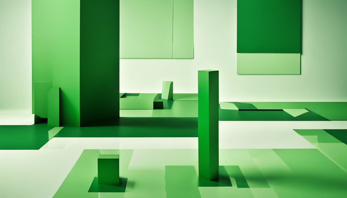 Green Minimalist Wallpaper 1344x768