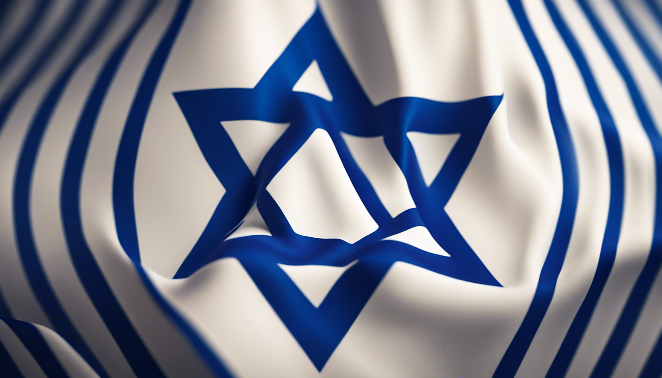 Israel Flag Wallpaper 1344x768