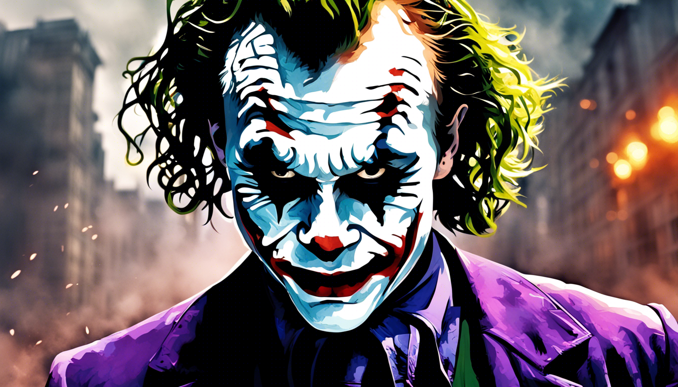 Joker Heath Ledger Desktop Wallpaper 1344x768