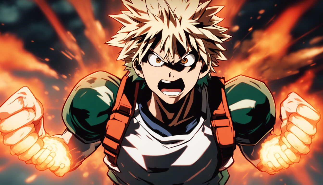 Katsuki Bakugo 4k Wallpaper 1344x768