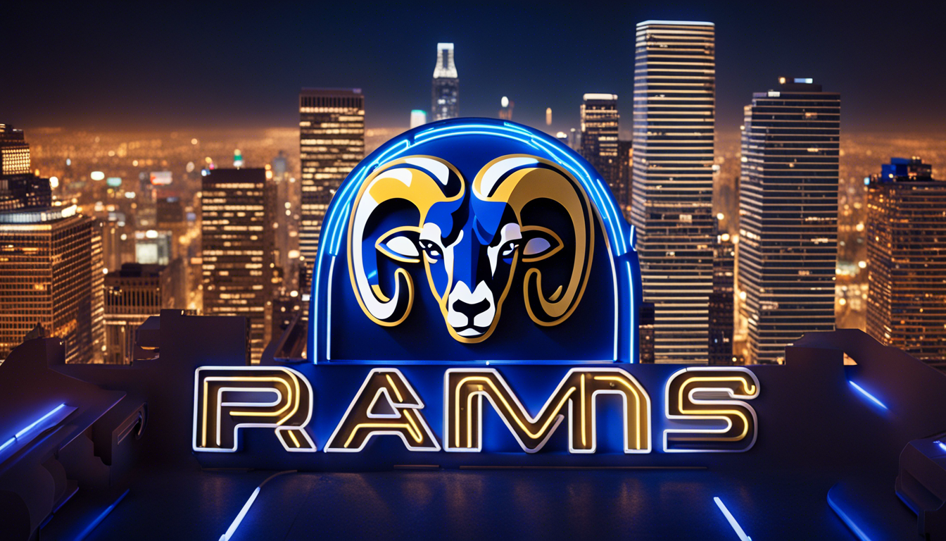 Los Angeles Rams Logo Wallpaper 1344x768