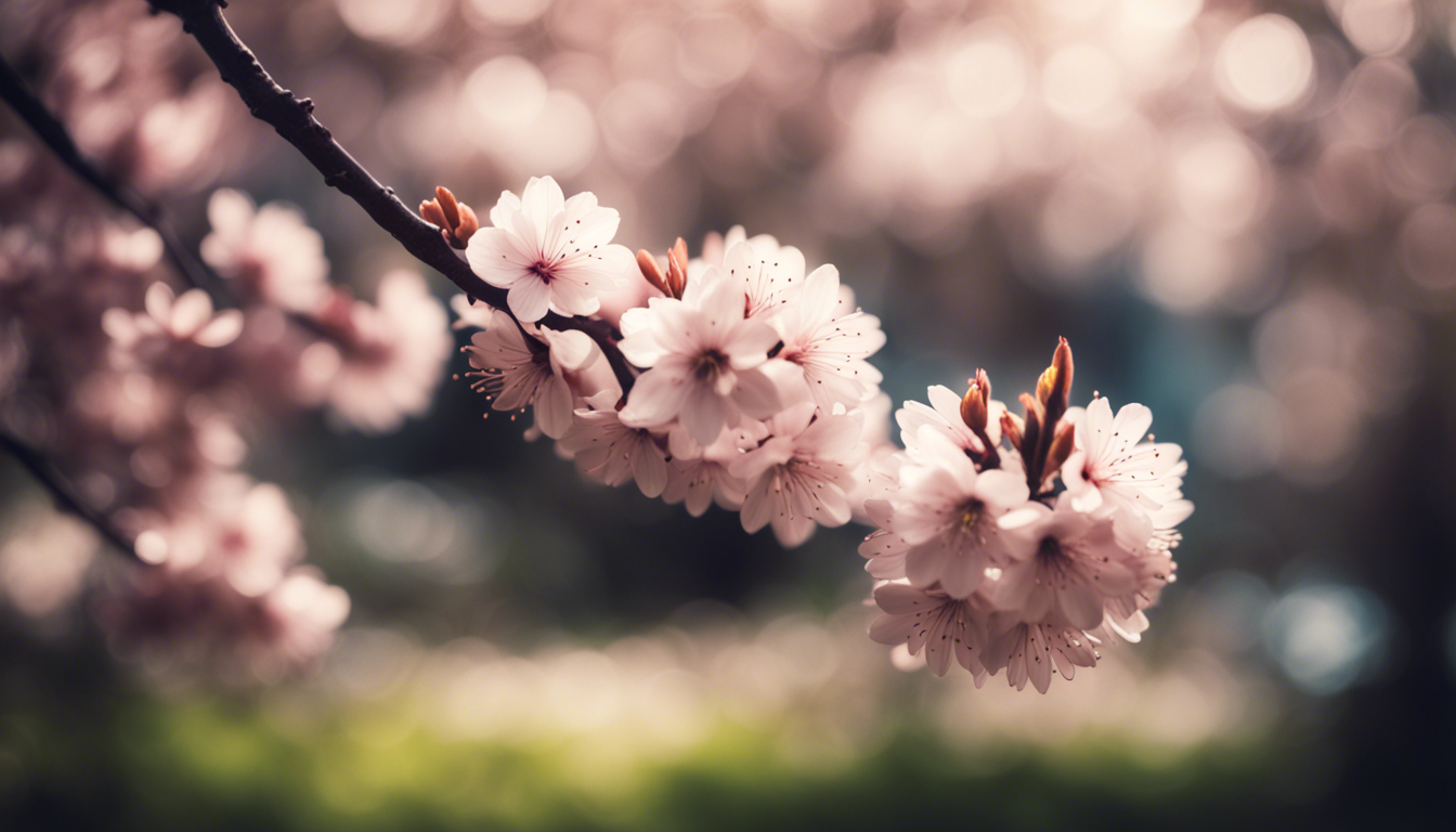 Sakura Flowers Wallpaper 1344x768