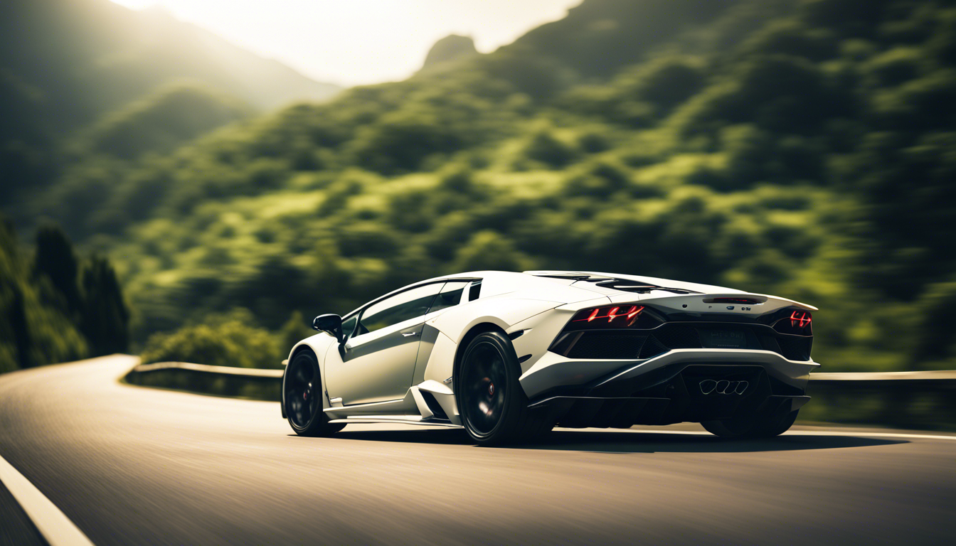 White Lamborghini Wallpaper 1344x768